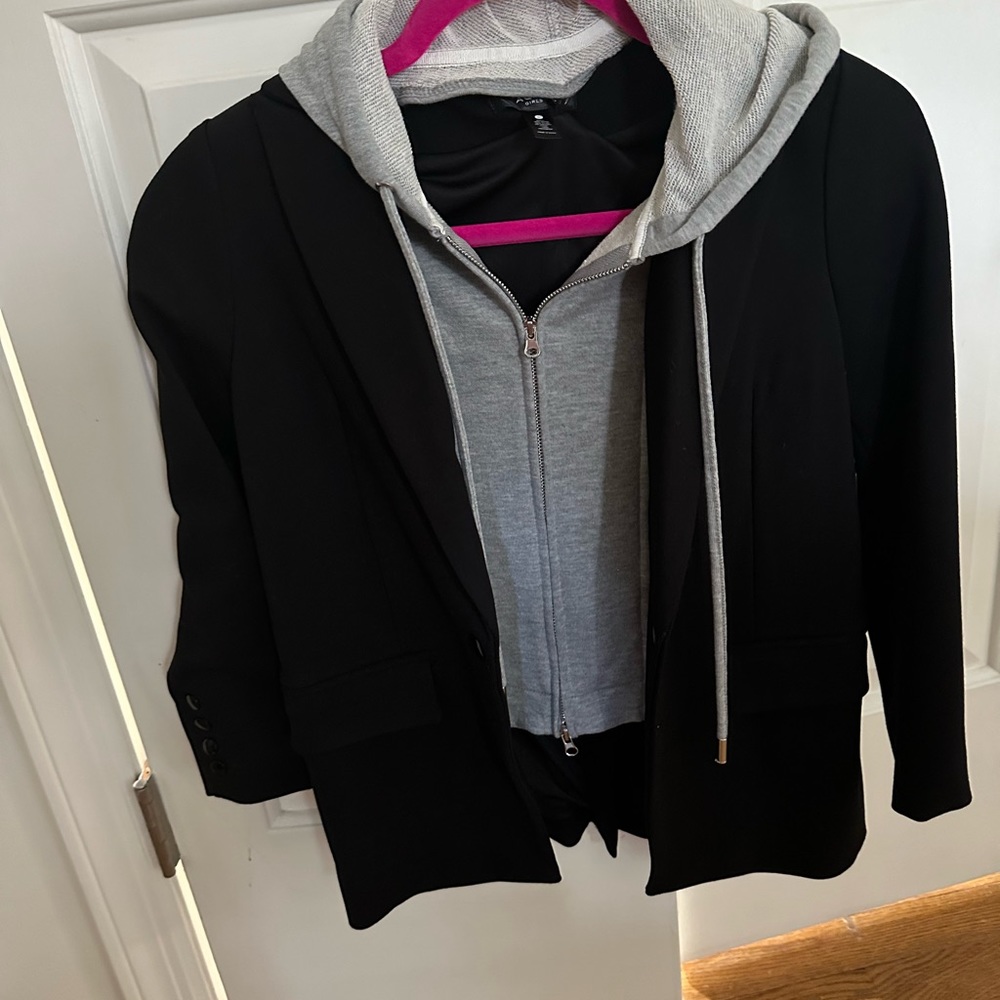 Aqua Girls blazer with attached hoodie. Brand New Never worn.